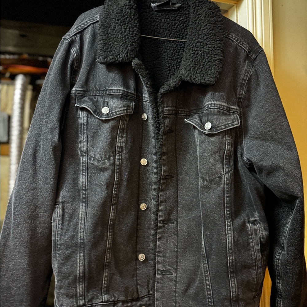 George Black Lightweight Shirt Jacket with Cozy Lining